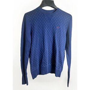 Fred Perry Sweatshirt Sporty Preppy Sweatshirt Blue Athleisure‎  US Size 4.   N